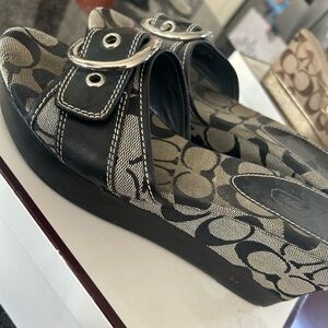 Coach wedge sandals